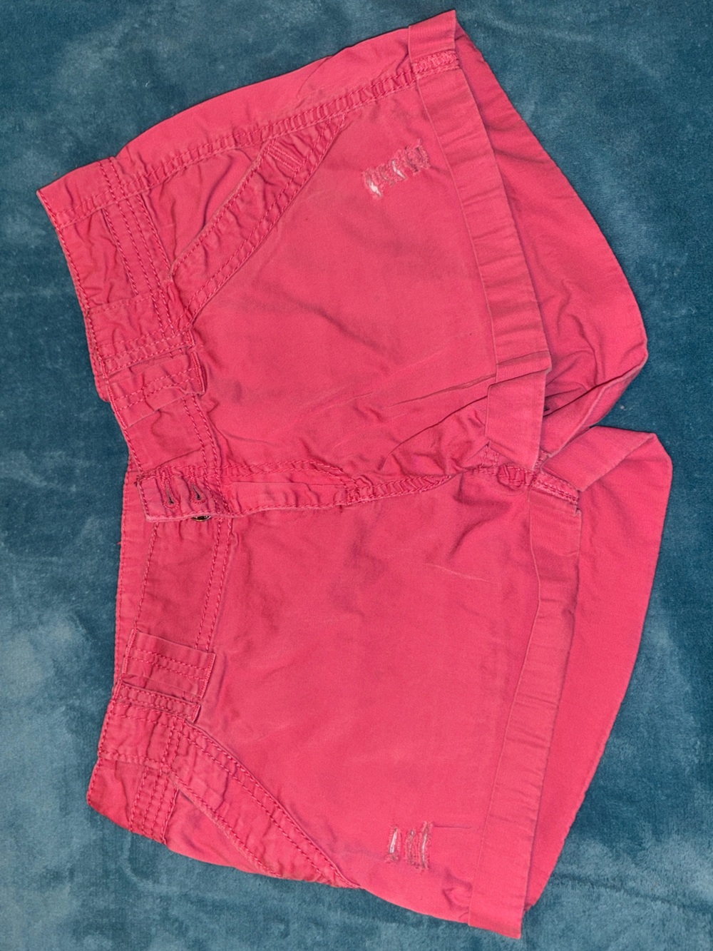 BONGO Hot Pink High Waist Cotton Shorts